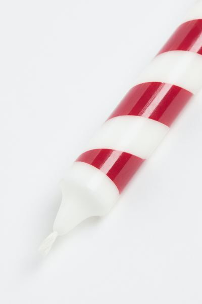2-pack Candy Cane Candles | H&M (US + CA)
