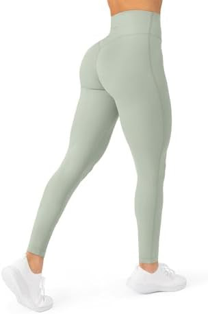 PAVOI ACTIVE Buttery Soft Workout Leggings for Women - High Waisted No Front Seam Gym Leggings Yo... | Amazon (US)