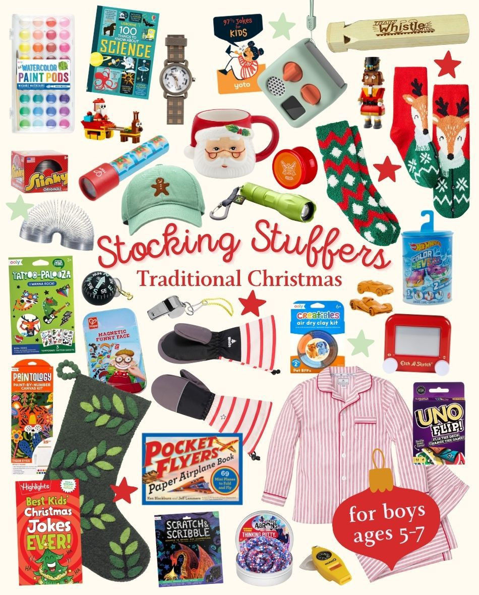 Stocking Stuffer Gift Guide: For Boys Ages 5-7

Traditional Christmas stocking stuffer gift ideas that your kids will love! 

 #LTKGiftGuide #LTKHoliday #LTKKids