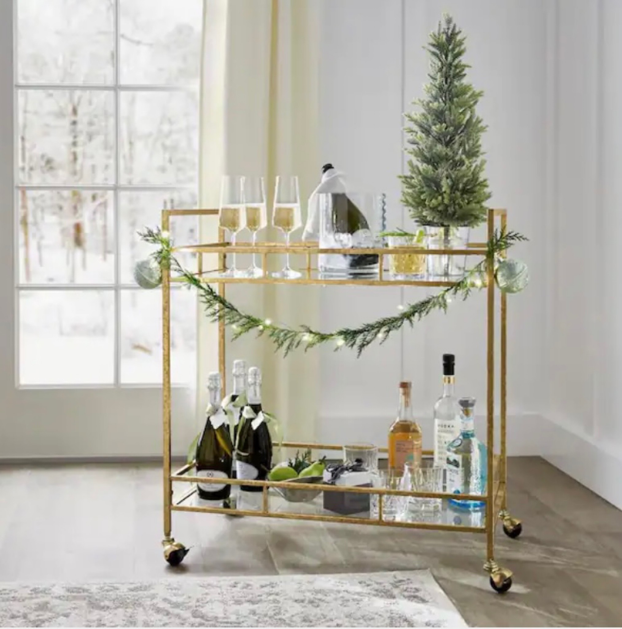 Bar cart. Bar area decor. Home bar. Apartment decor. Hosting decorations. Holiday decorations on sale. Holiday decor deals. Bar cart on sale. Bar cart decor. 

#LTKsalealert #LTKSeasonal #LTKhome