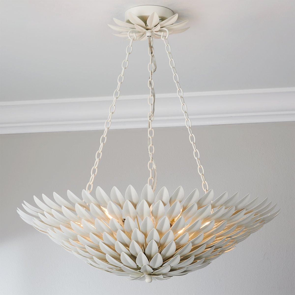 Olive Leaf Convertible Chandelier - 6 Light | Shades of Light