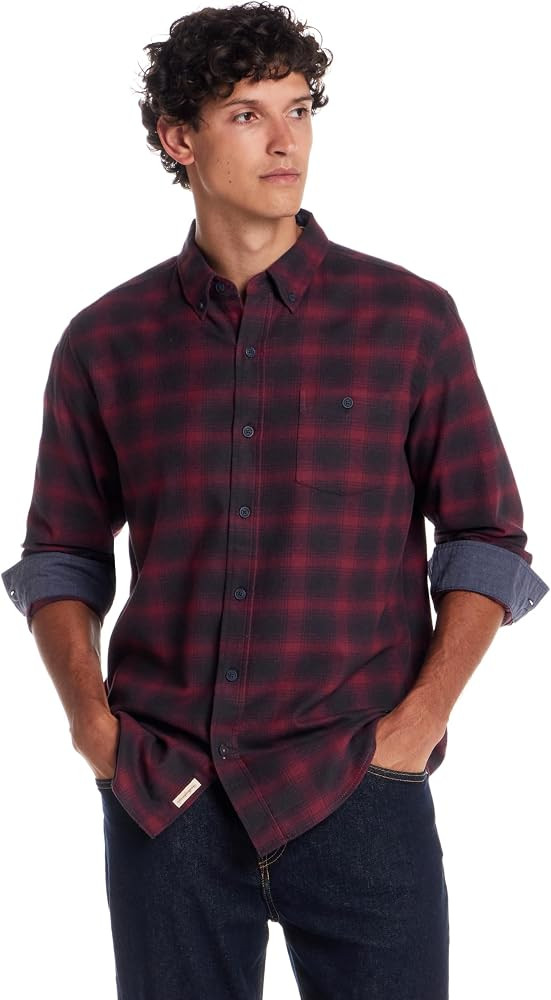 Weatherproof Vintage Mens Casual Soft Brushed Plaid Button-Down Flannel Shirt | Amazon (US)