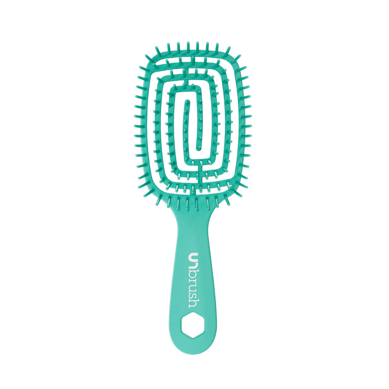 FHI Heat UNbrush Flex Detangling Brush, Pain-Free Brushing on All Wet or Dry Hair Types, Teal, 8" | Walmart (US)