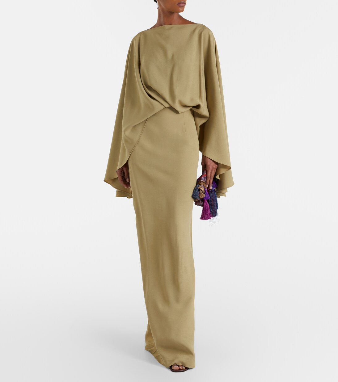 Eolia draped crêpe cady gown | Mytheresa (US/CA)