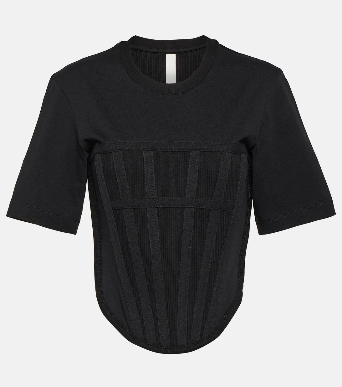 Corset cotton jersey T-shirt | Mytheresa (INTL)