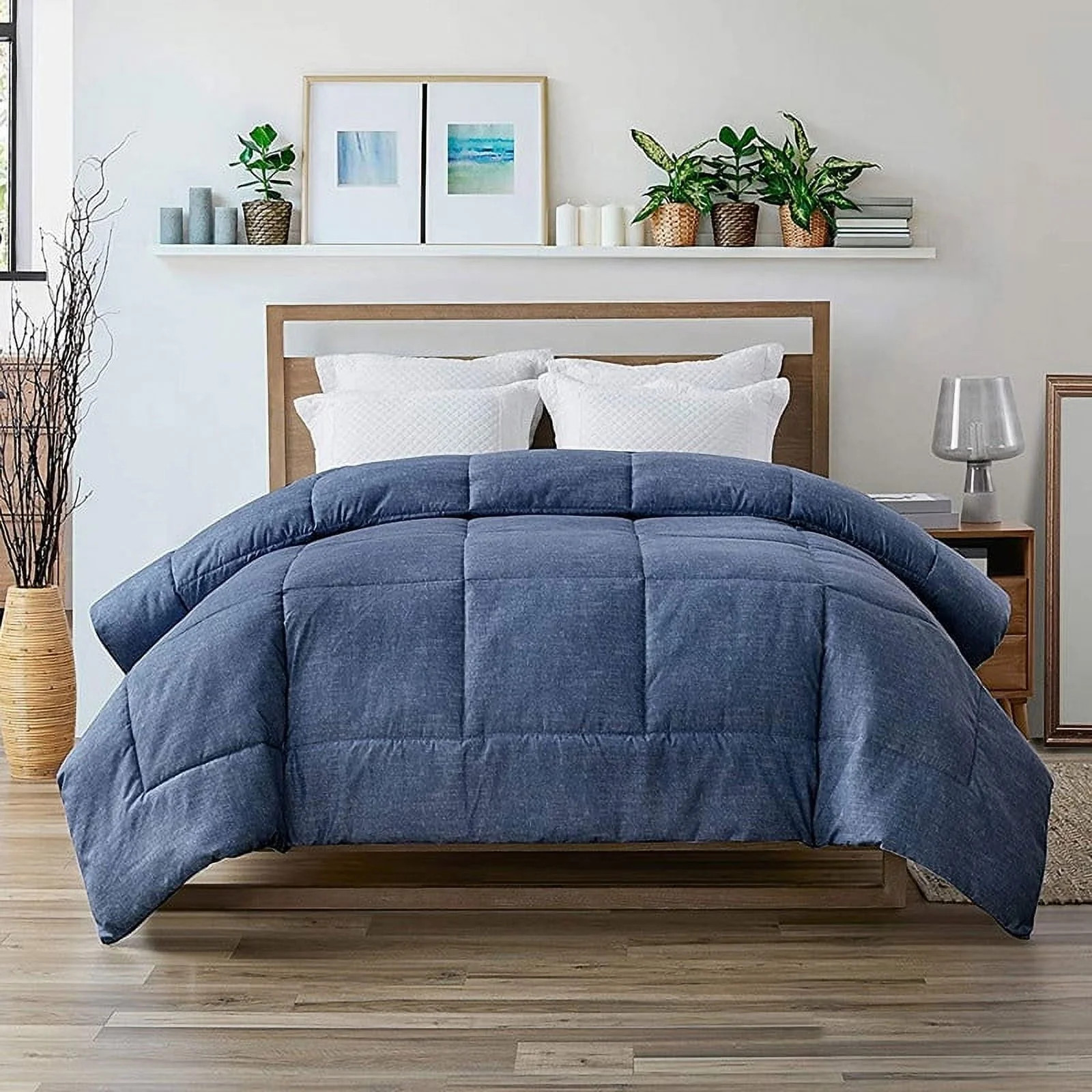 Swift Home  All-Season Down Alternative Single Comforter & Duvet Insert 1-Piece Bedding Dark Indi... | Walmart (US)