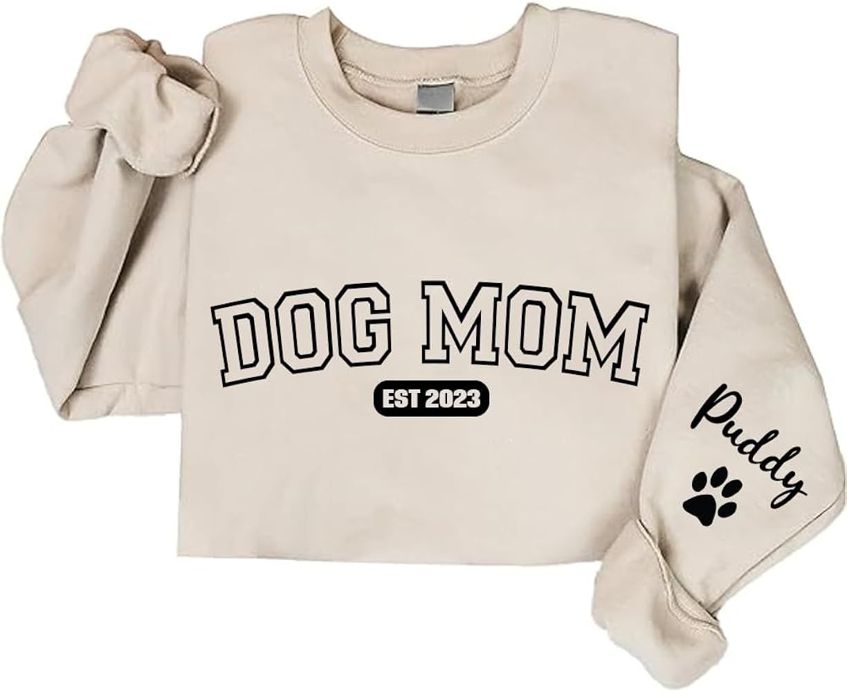 Dog Mama Sweatshirt, Dog Mom Gift, Dog Mama Sweatshirt, Dog Mom Sweatshirt for Women, Dog Parent ... | Amazon (US)