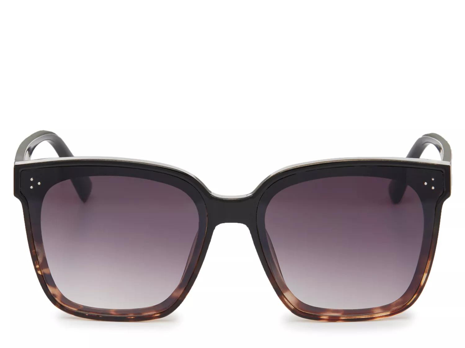 Jessica Simpson Square Sunglasses | Women's | Black/Brown | Size One Size | Sunglasses | DSW