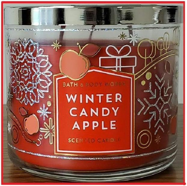 Bath & Body Works 3-Wick Scented Candle in WINTER CANDY APPLE Candle | Amazon (US)