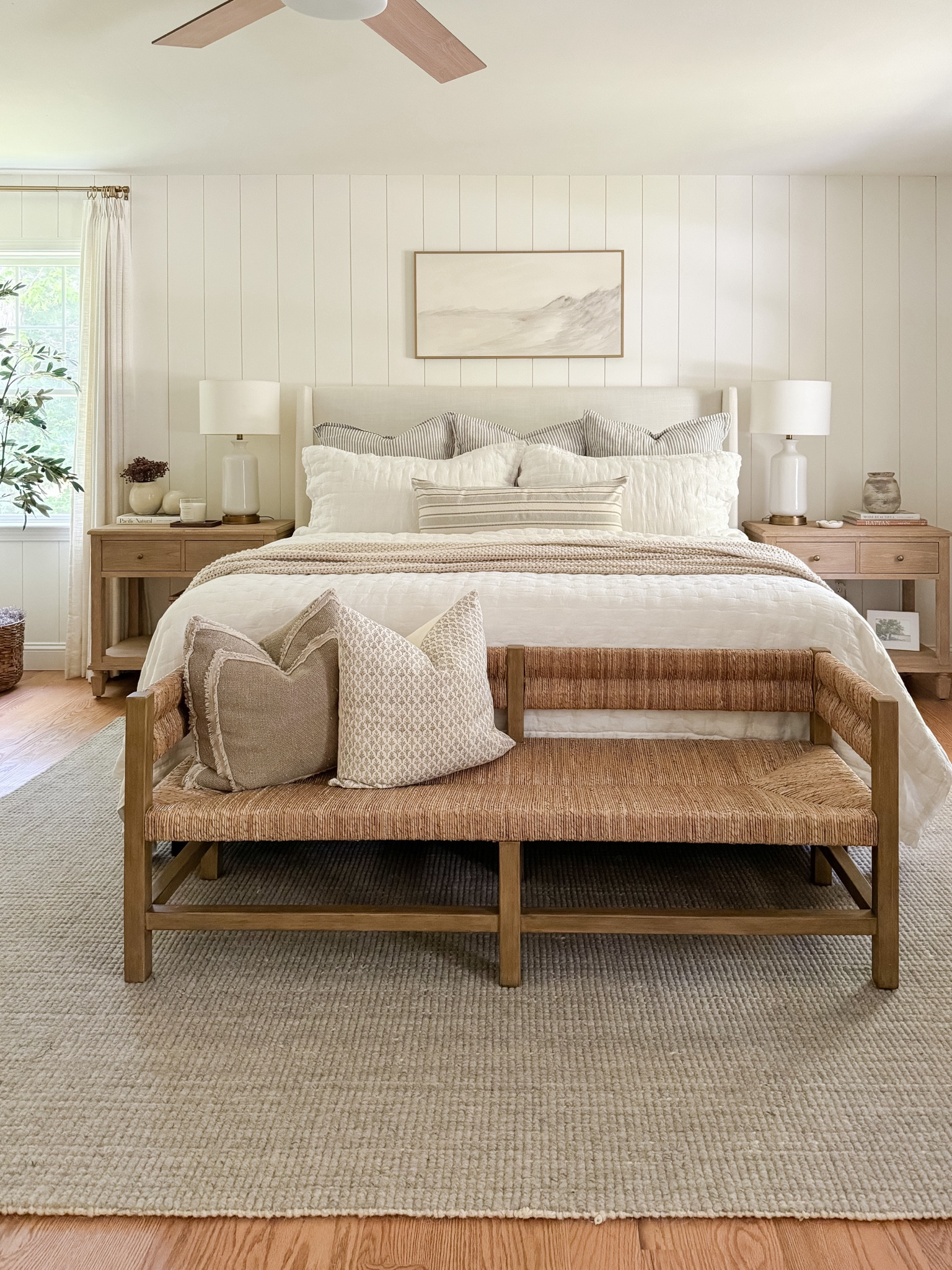 Coastal Bedroom

neutral bedroom, beige bedroom, striped duvet, fluffy duvet, fluffy bedding, wood nightstand, sherri calnan home 

#LTKHome #LTKStyleTip #LTKFindsUnder50