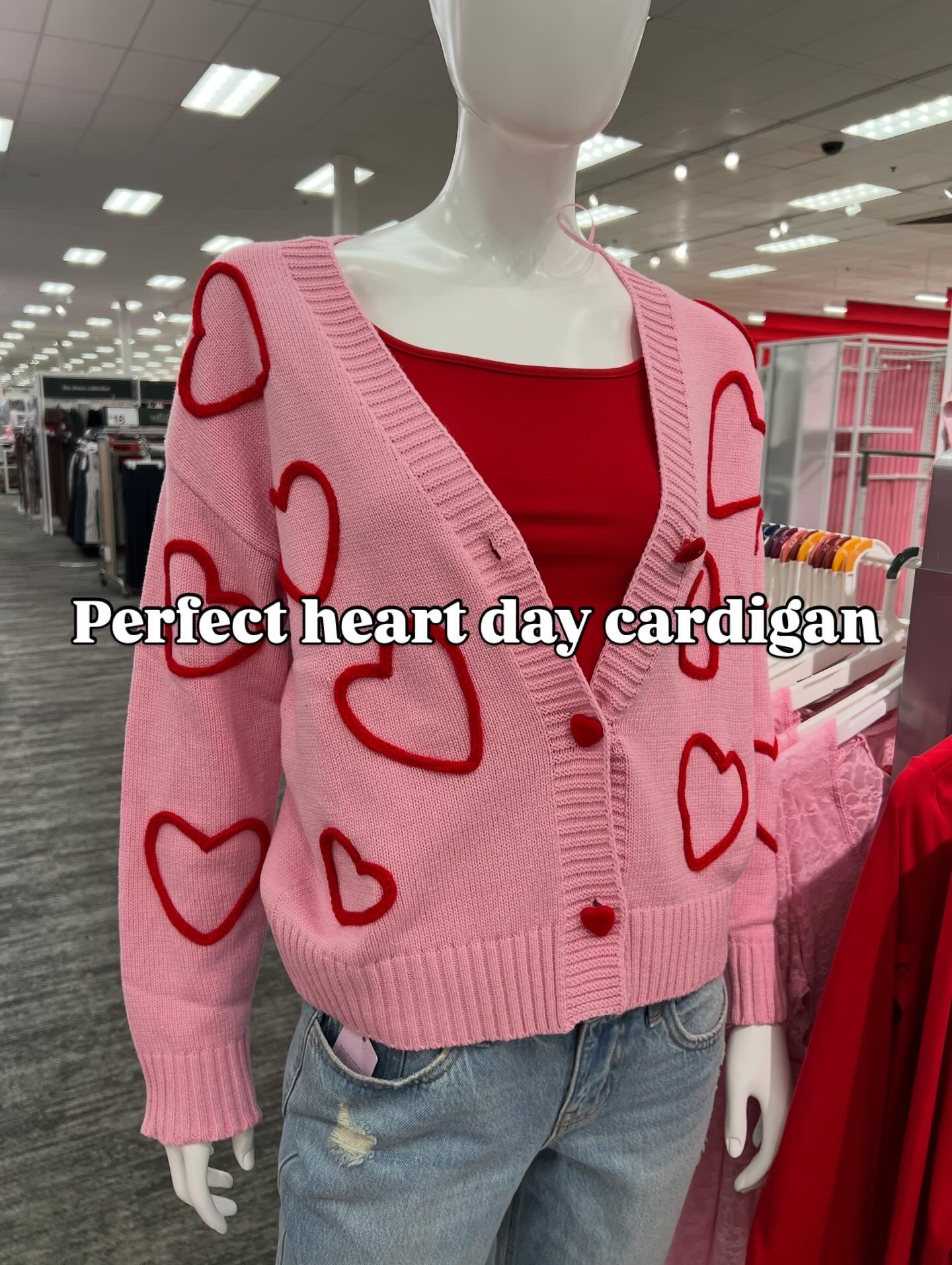 Heart day cardigan at Target! #targetstyle 

#LTKFindsUnder50