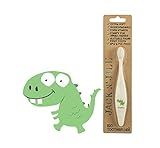 Jack N' Jill Dino Bio Kids, Toddler, and Baby Toothbrush - Vegan, Non-GMO, Biodegradable Cornstarch, | Amazon (US)