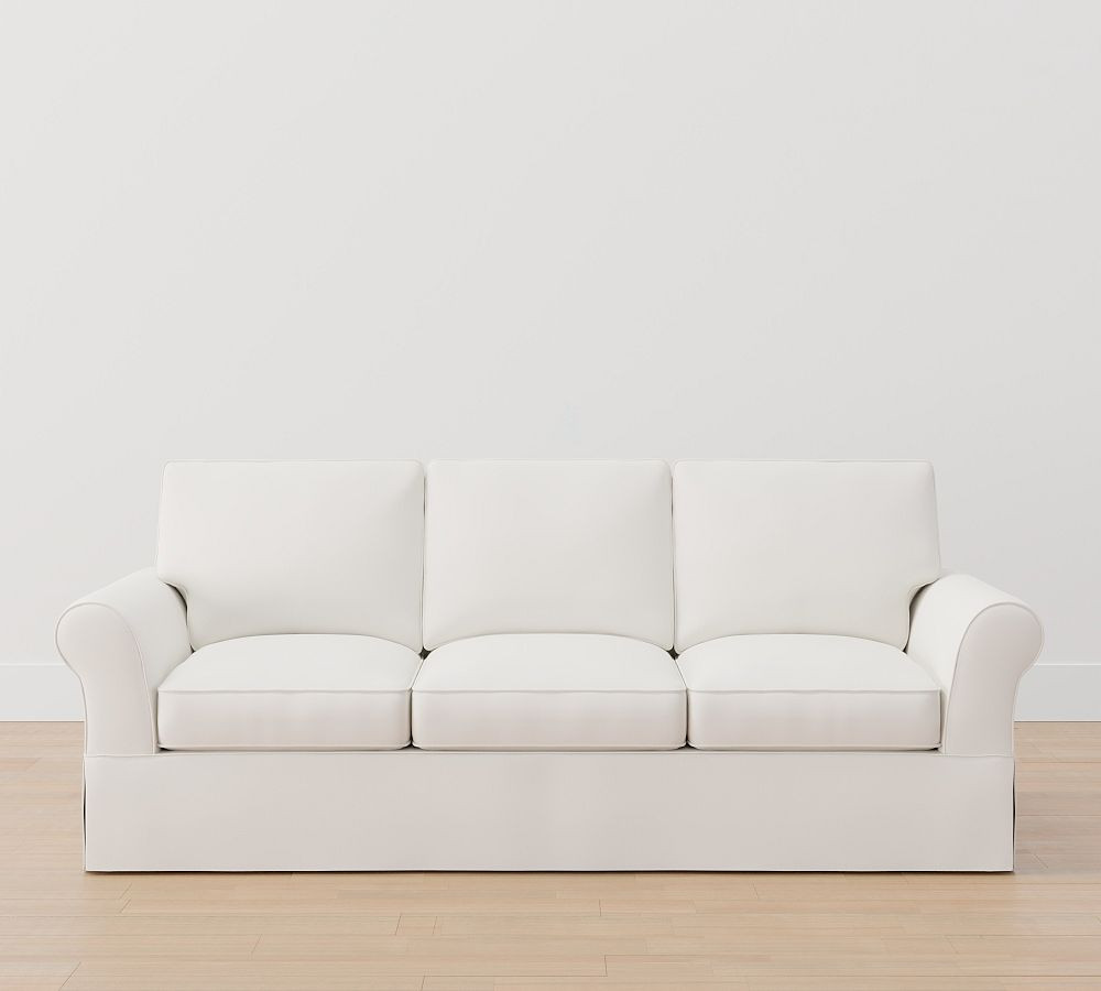 PB Comfort Roll Arm Slipcovered Sofa (68"-103") | Pottery Barn (US)