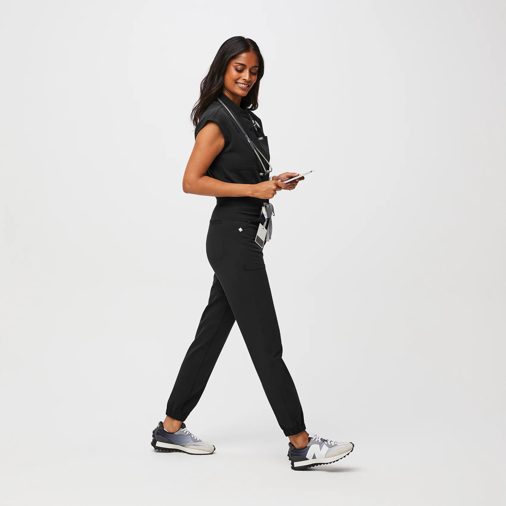 Women’s Rafaela Cargo ScrubJumpsuit™ - Black · FIGS | FIGS