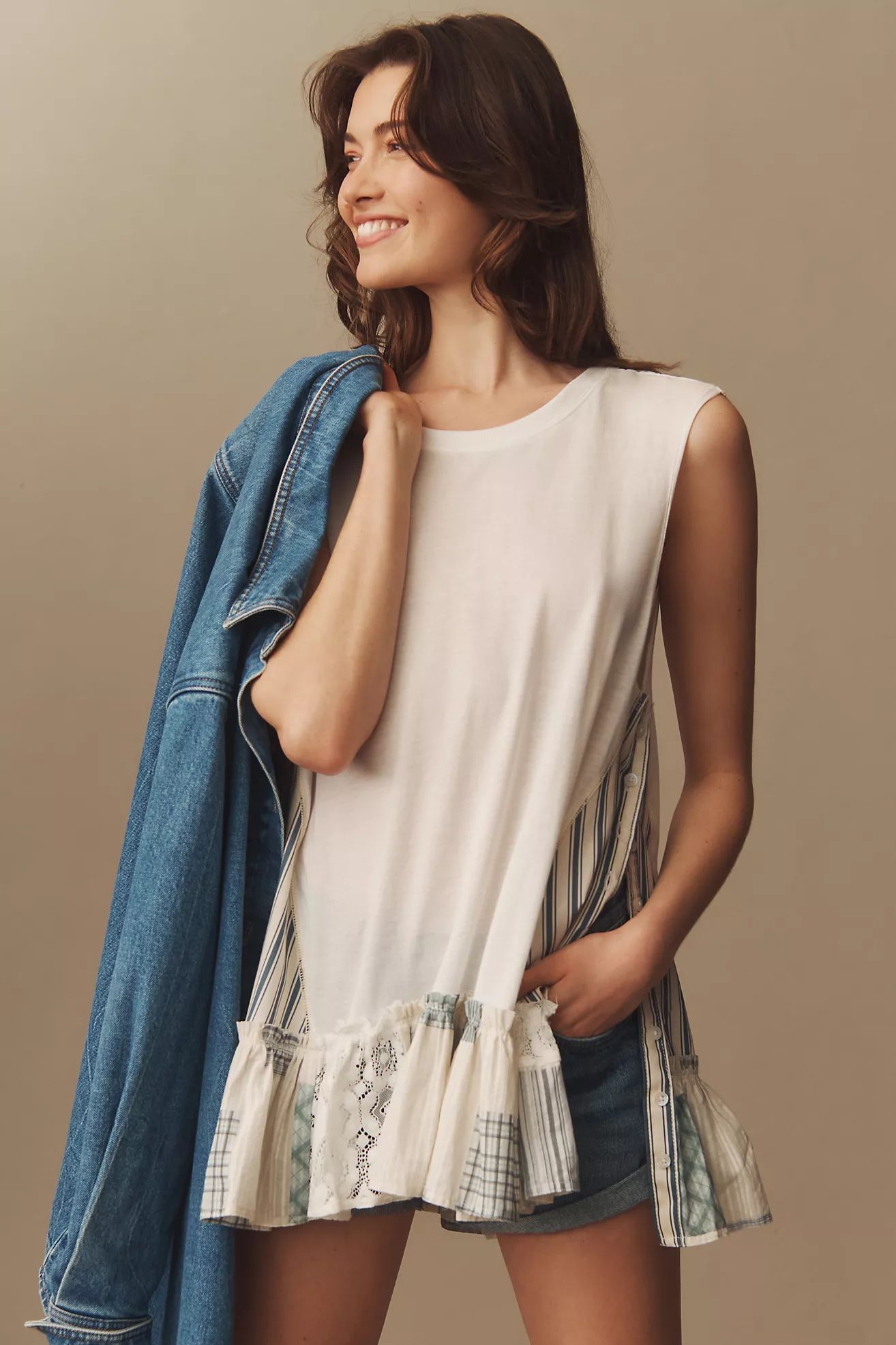 Anthropologie babydoll tank top | Anthropologie (US)