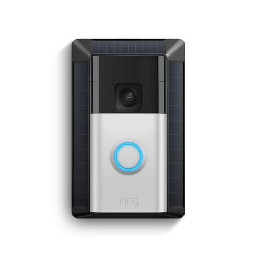 Ring Battery Doorbell, Solar, Head-to-Toe Video, Live View with Two-Way Talk, and Motion Detection & Alerts (2024 release), Satin Nickel | Amazon (US)
