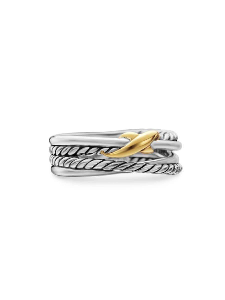 X Crossover Band Ring in Sterling Silver | Saks Fifth Avenue