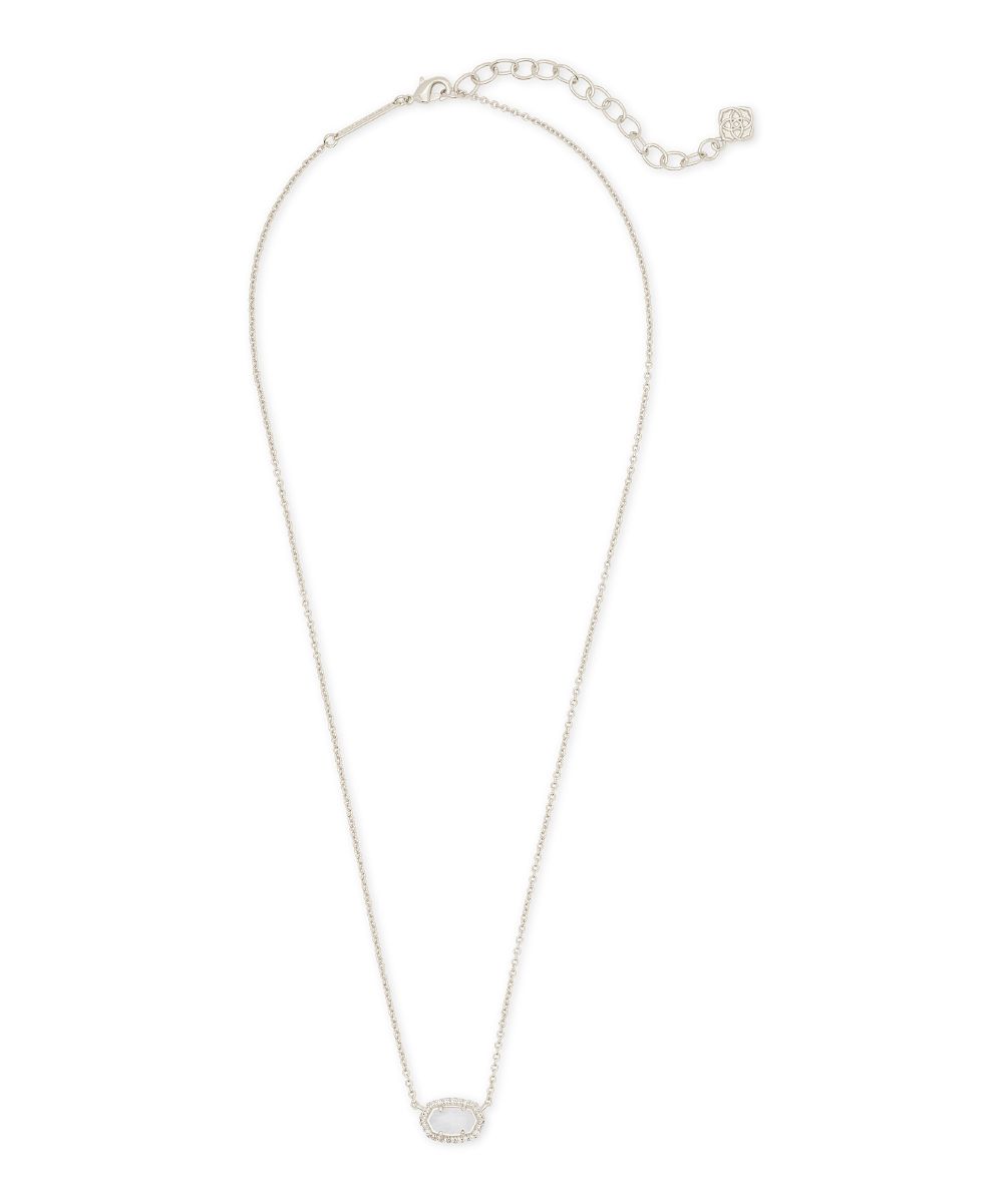 Kendra Scott Women's Necklaces RHOD - White Mother-of-Pearl & Silvertone Chelsea Pendant Necklace | Zulily