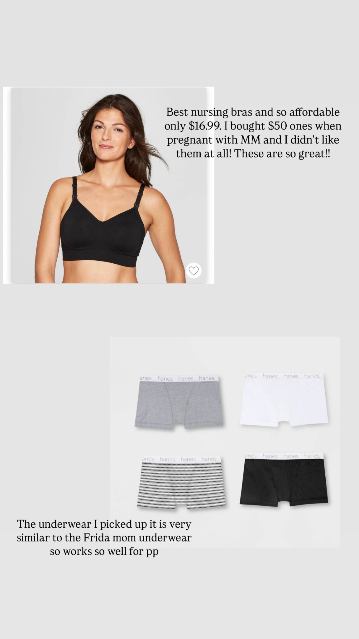 Post Partum essentials 
Best nursing / breastfeeding bra 

#LTKBump #LTKBaby