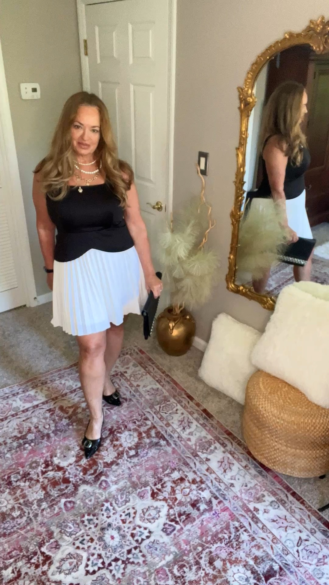 Old money aesthetic in this classy elegant pleated skirt dress. Perfect for any cocktail event.

#LTKWedding #LTKOver40 #LTKgrwm
