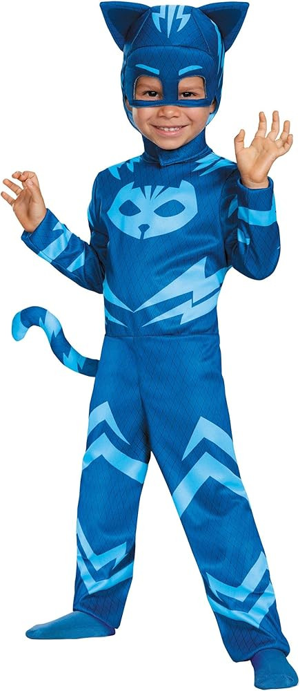 Catboy Costume for Kids, Official PJ Masks Costume Jumpsuit | Amazon (US)