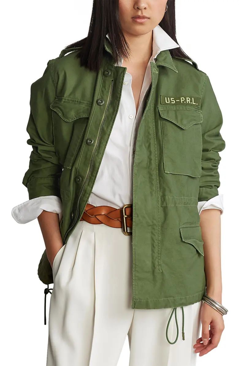 Cotton Twill Military Jacket | Nordstrom
