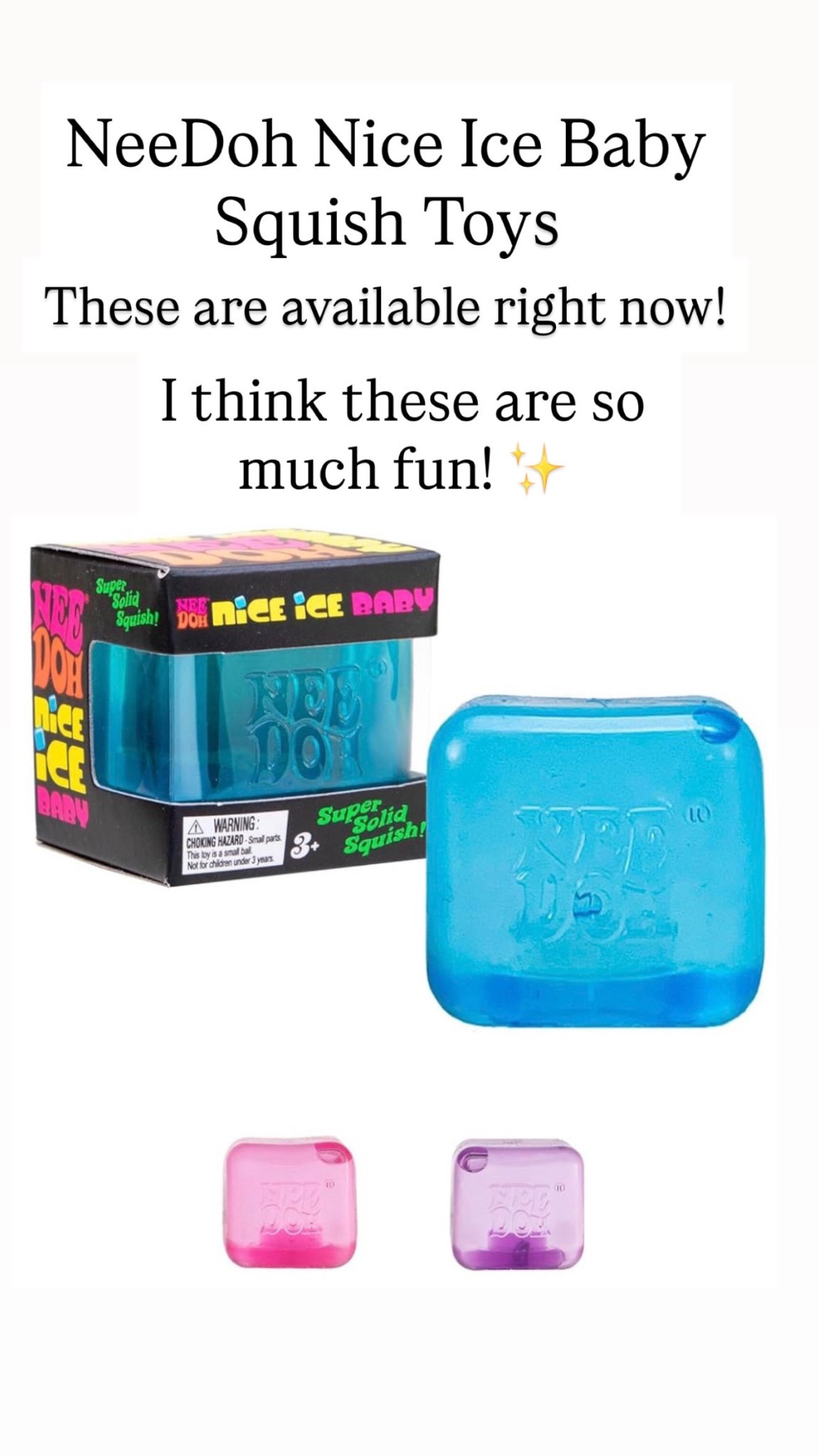 NeeDoh Nice Ice Baby Cubes 

#LTKKids