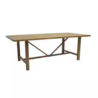 Hampton Bay Crenshaw Park Metal Outdoor Dining Table LG1259-9PC-TBL - The Home Depot | The Home Depot