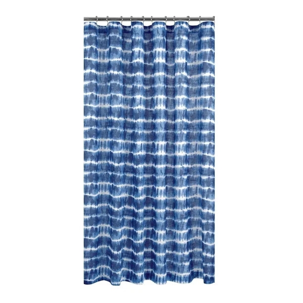 Gap Home Tie Dye Organic Cotton Shower Curtain Blue 72"x72" - Walmart.com | Walmart (US)