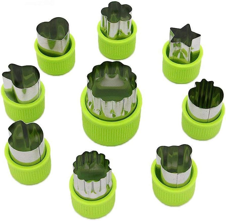 LENK Vegetable Cutter Shapes Set,Mini Pie,Fruit and Cookie Stamps Mold for Kids Baking and Food S... | Amazon (US)