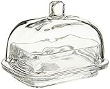Abbott Collection Large Rectangle Covered Butter Dish with Lid, Clear Glass (6.5"L) | Amazon (US)