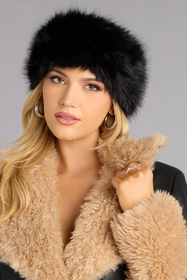 Snow Kissed Faux Fur Headband Wrap | Windsor Stores