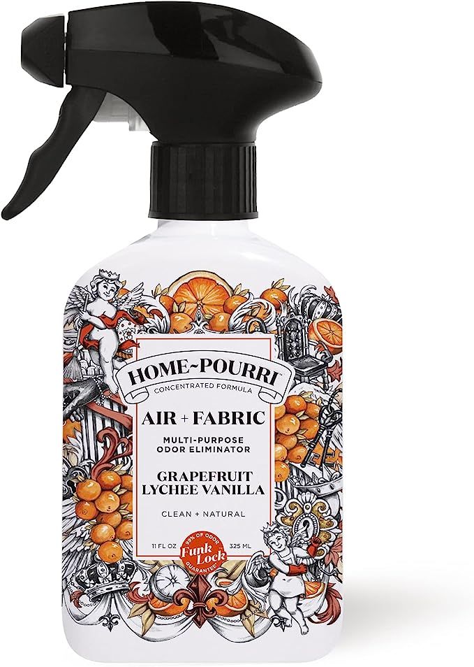 Poo-Pourri Home~Pourri Air + Fabric Multi-Purpose Odor Eliminator, Grapefruit, Lychee and Vanilla... | Amazon (US)