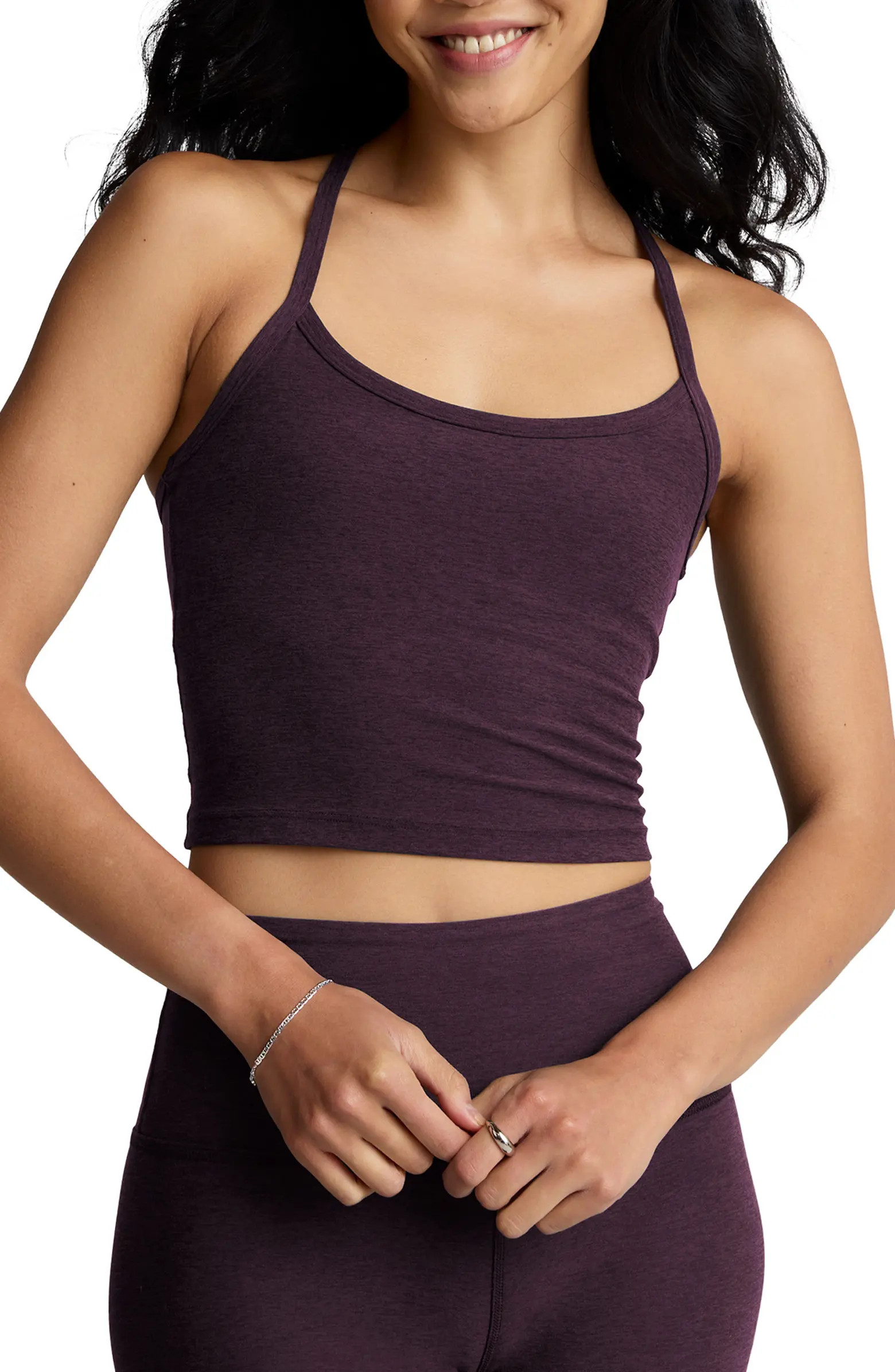 Beyond Yoga Space Dye Slim Racerback Crop Tank | Nordstrom | Nordstrom