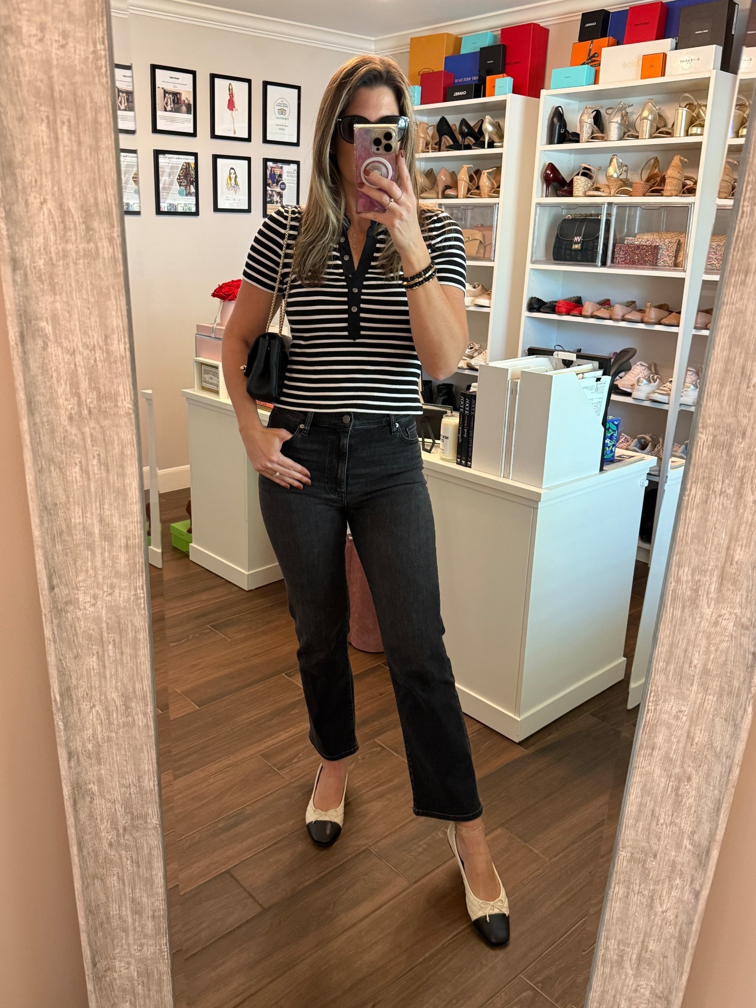 This cropped collared tee is a great staple for any high waisted bottom. The fit on these straight leg jeans is so good I got them in 5 washes. A great ankle length for my tall ladies and easy to style for casual / daytime wear. 

Shirt runs TTS. Wearing size S.
Jeans run TTS. Wearing a 28.
Flats run TTS. (And oh so comfy!)

#LTKOver40 #LTKTall #LTKmomlife
