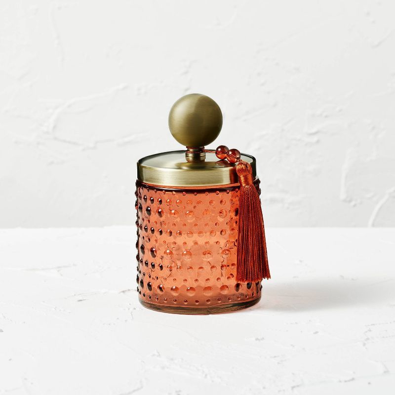 Short Glass Canister With Tassel Rust - Opalhouse™ designed with Jungalow™ | Target
