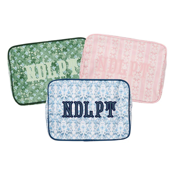Needlepoint XL Project Pouch | Sprinkled With Pink