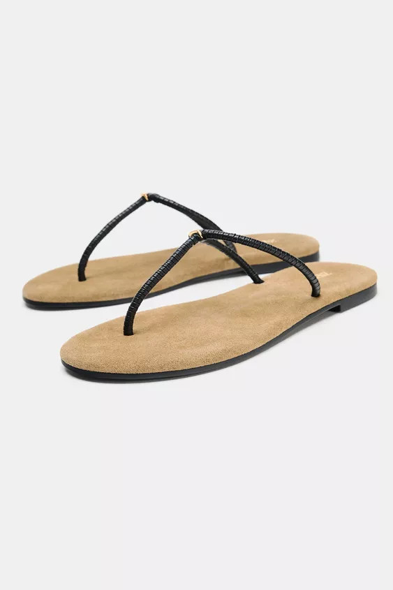 STRAPPY SLIDE SANDALS | Zara Canada
