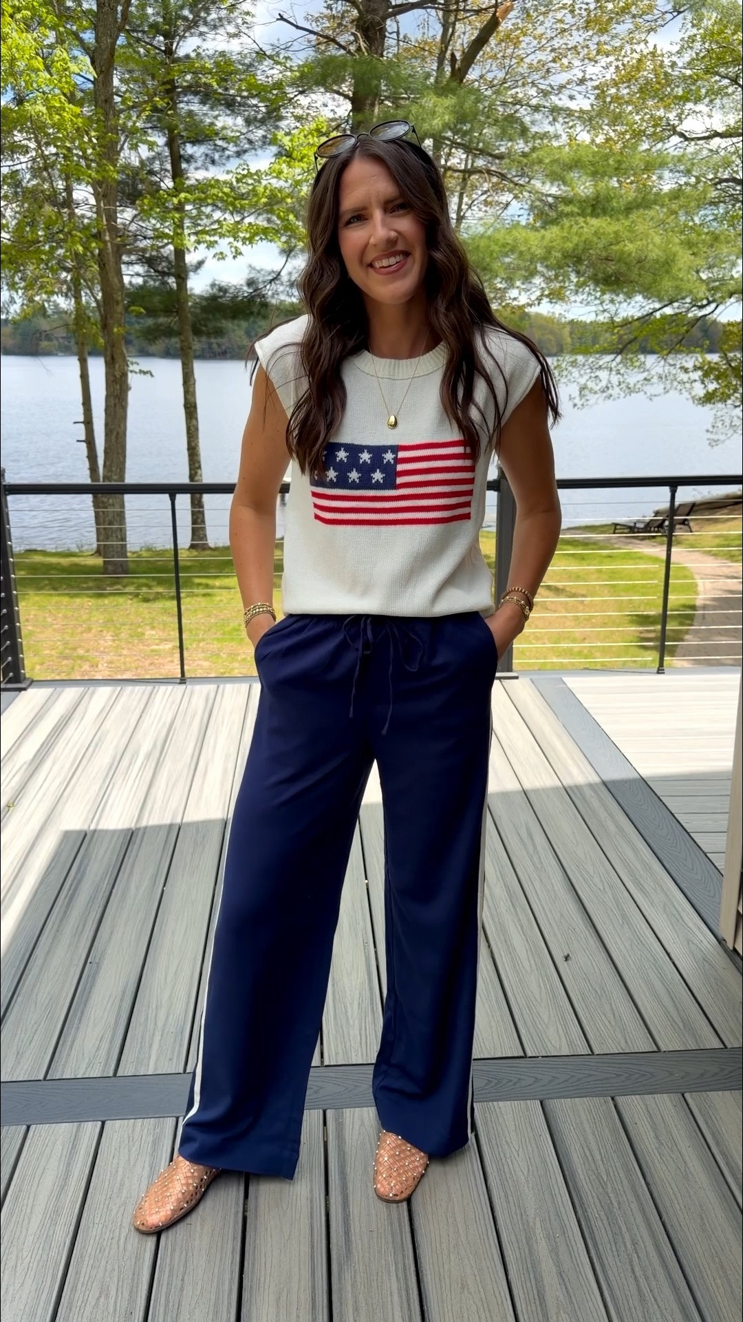 God bless the USA and those that have sacrificed and served. 🇺🇸 

Sweater - small
Pants - small tall