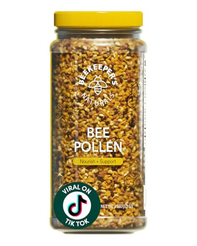 Beekeeper's Naturals - 100% Raw Bee Pollen Granules, Natural Preserved Enzymes, Source of Vitamin B, Minerals, Amino Acids & Protein - Paleo & Keto Friendly, Gluten Free (5.2 oz) | Amazon (US)