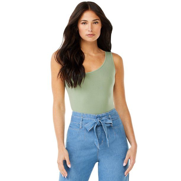 Sofia Jeans by Sofia Vergara Women's One-Shoulder Bodysuit | Walmart (US)