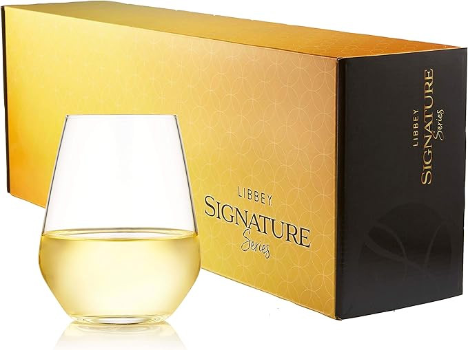 Libbey Signature Wine Gift Sets, Greenwich Stemless (18 oz) | Amazon (US)