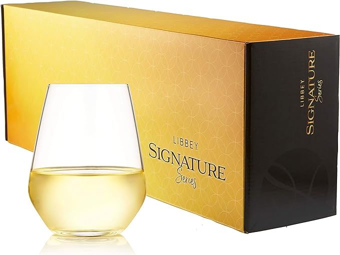 Libbey Signature Wine Gift Sets, Greenwich Stemless (18 oz) | Amazon (US)