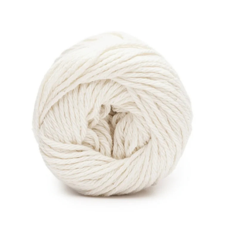 Peaches & Creme Solid 4 Medium Cotton Yarn, Ecru 2.5oz/70.9g, 120 Yards | Walmart (US)
