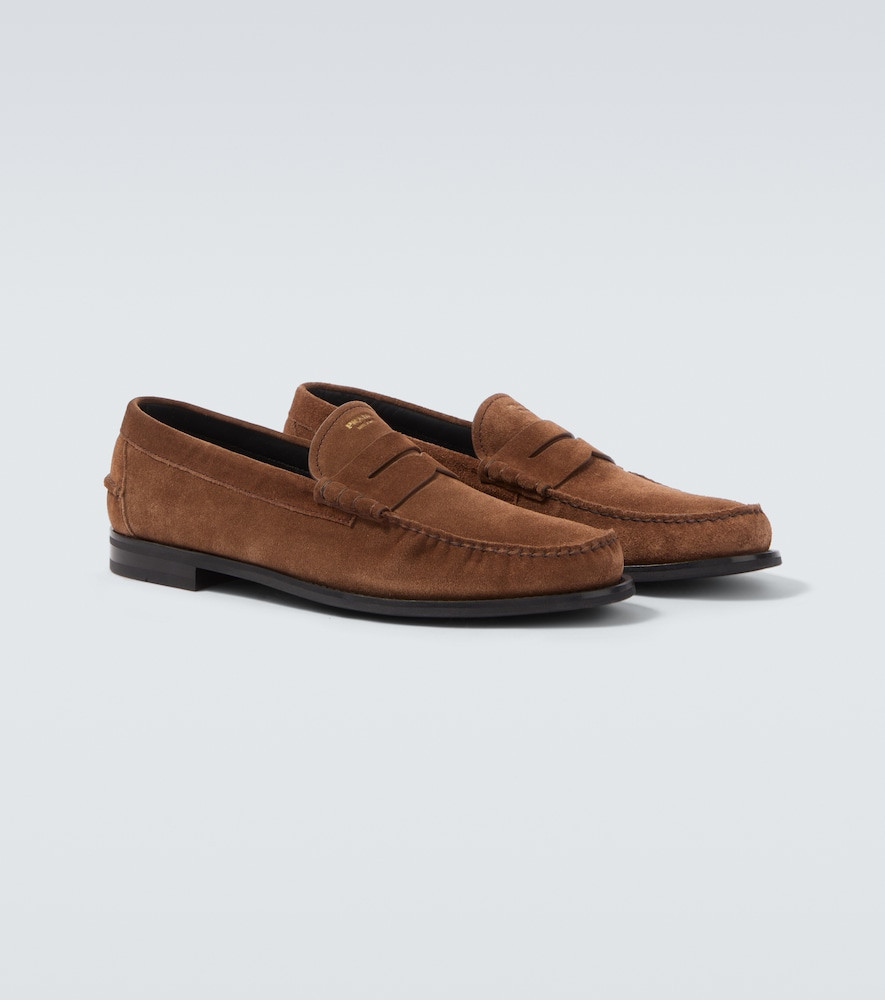Prada Suede penny loafers | Mytheresa (US/CA)