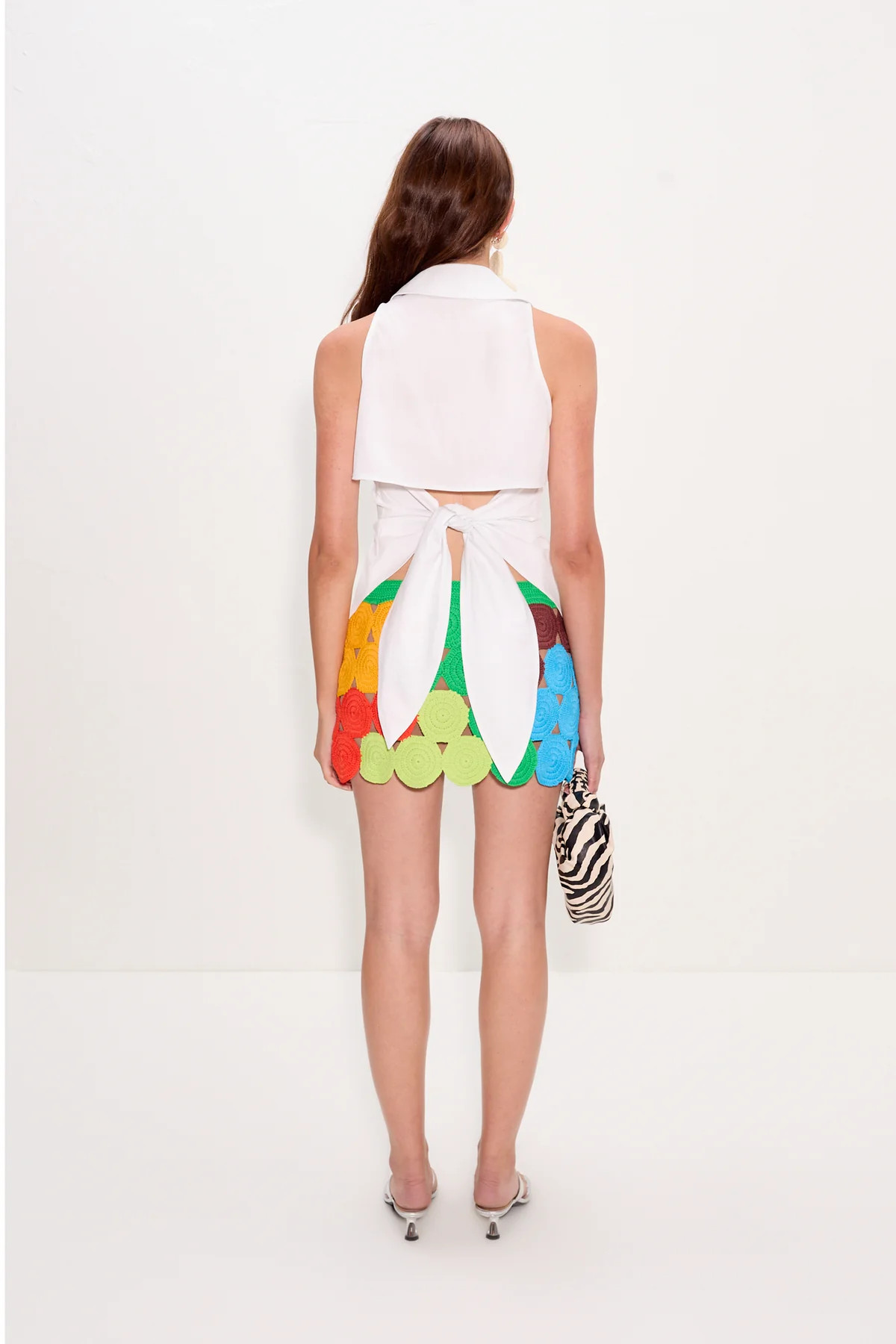 Loch Sleeveless Poplin Button Up in Macadamia | SIMONMILLER | Simon Miller