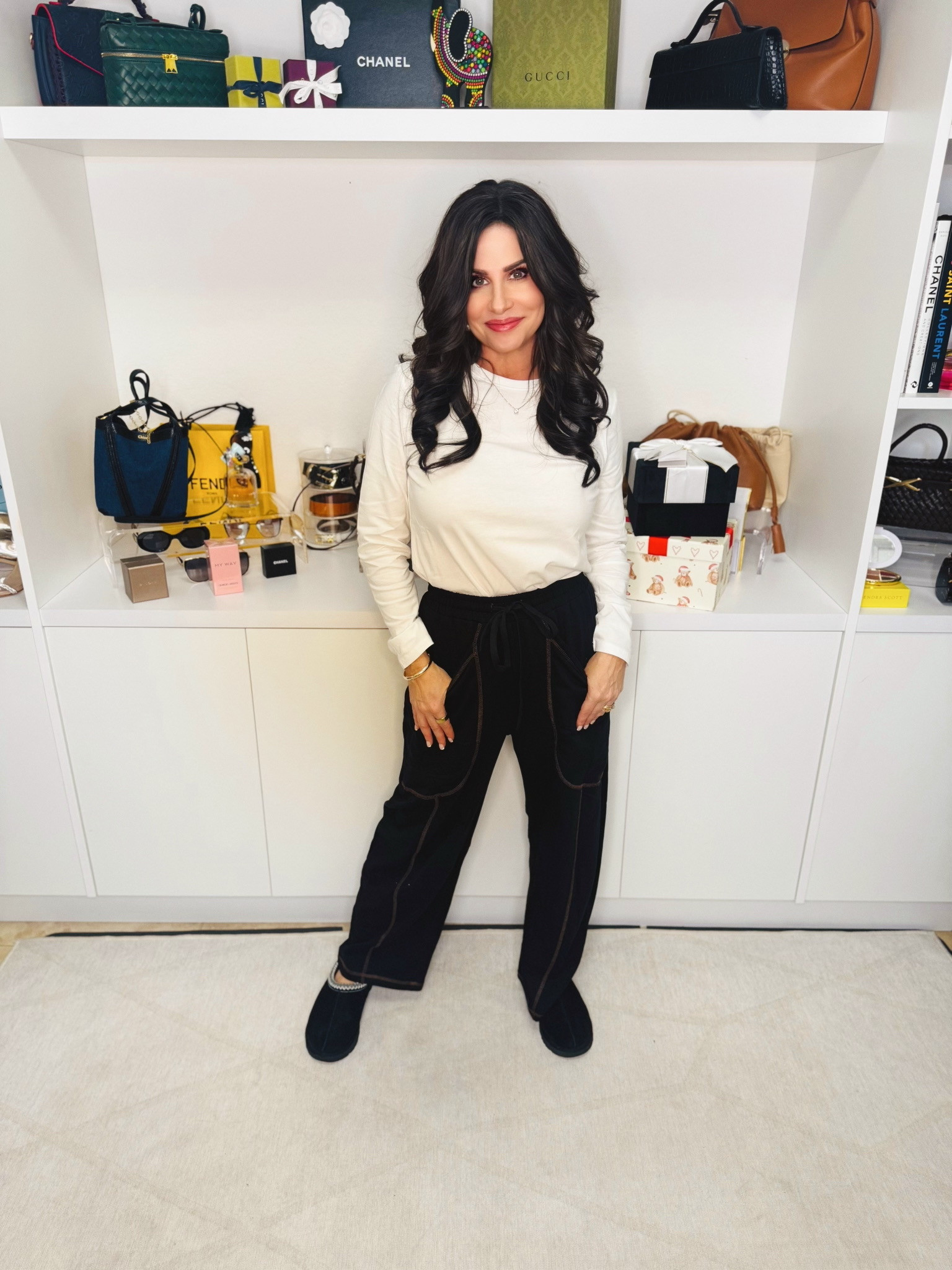 Baggy Barrel Wide Leg Cotton Lounge Pants with Pockets 

 #LTKootd #LTKSeasonal #LTKOver40