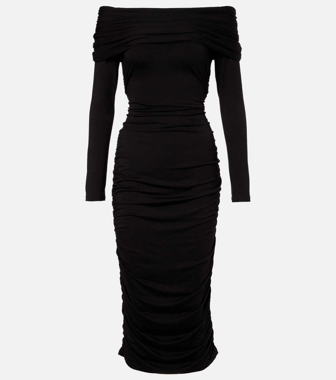 Tinette ruched off-shoulder midi dress | Mytheresa (UK)