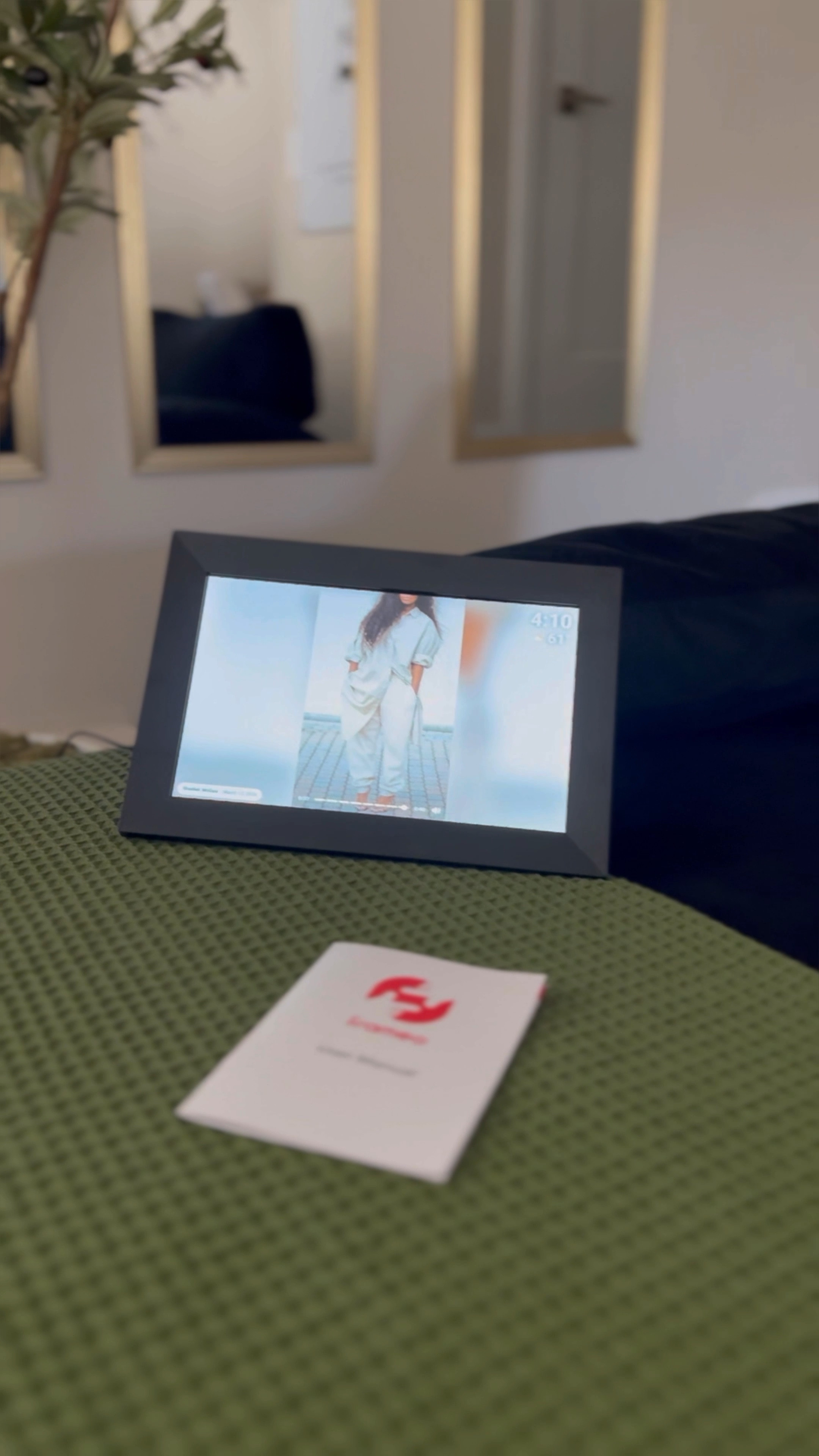 Digital Picture Frame 10.1 Inch, Frameo Digital Frame WiFi with 64GB Large Storage,1280 x 800 HD IPS Touch Screen, Electronic Picture Frame, Auto-Rotate and Slideshow, Share Photo & Video Instantly

#LTKVideo #LTKhome #LTKfindsunder100