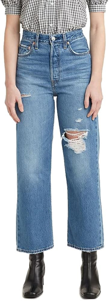 Levi's Women's Premium Ribcage Straight Ankle Jeans | Amazon (US)